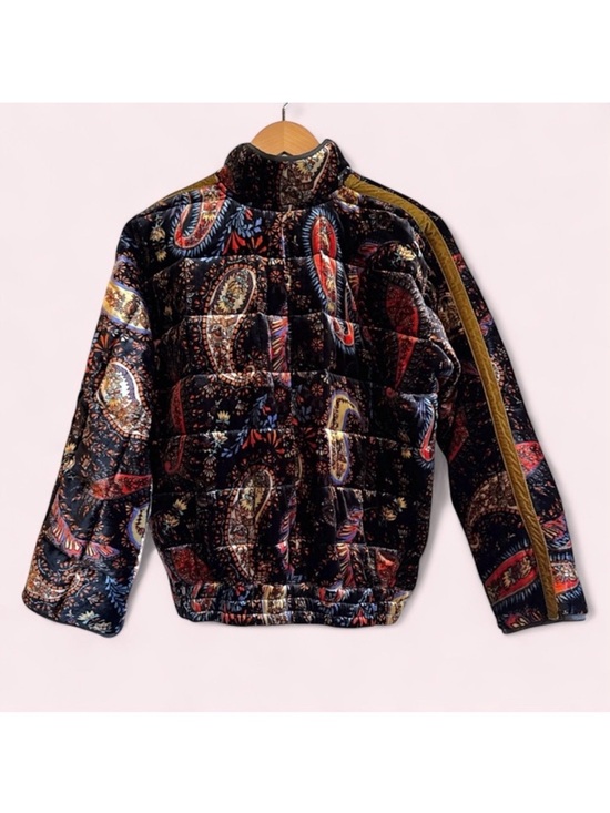 Johnny Was Dolman Quilted Velvet Jacket - Picture 12 of 16